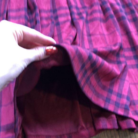 Torrid Red & Black Suede Plaid Scoop Neck Sleeveless Thick Knee-Length Dress - Picture 3 of 7